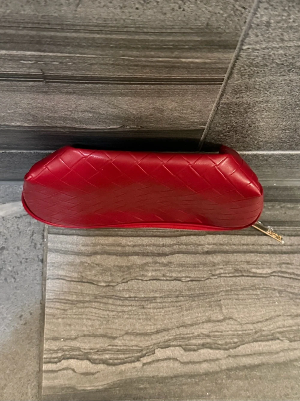 Lancôme red cosmetics makeup bag